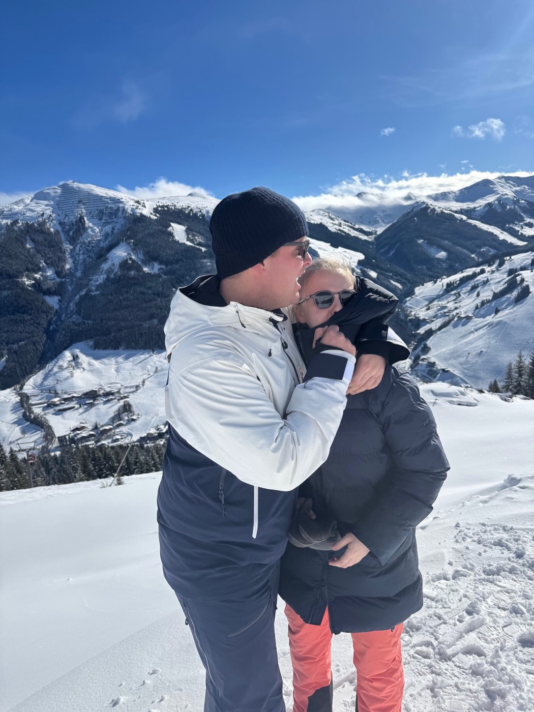 Stan en Tessa in de sneeuw
